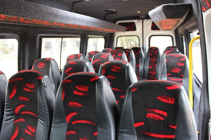 Comfortable Narrowcast Trans bus interior