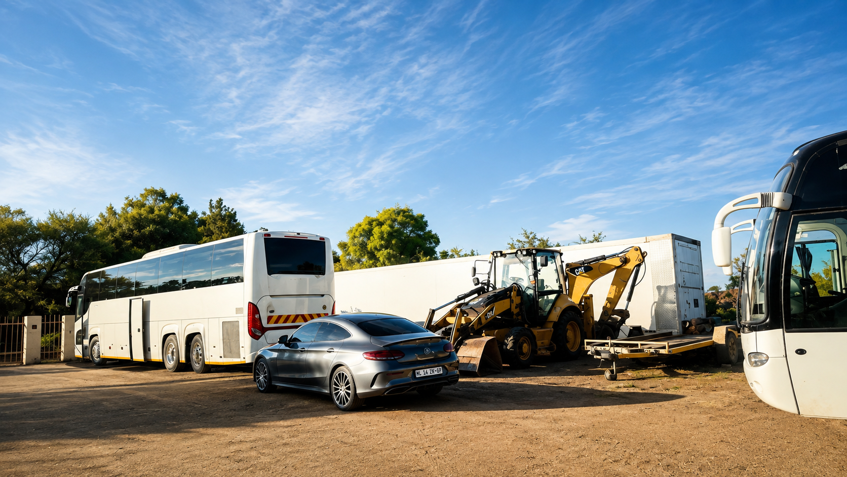 Narrowcast Trans vehicle on site