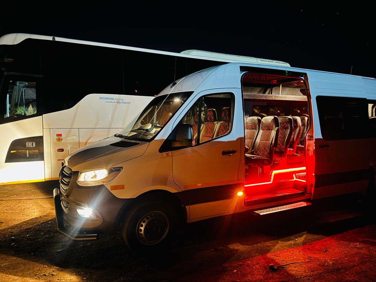 Narrowcast Trans vehicle parked outdoors